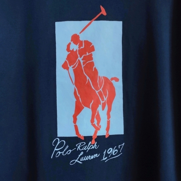 Polo Ralph Lauren Big Pony T-shirt Navy Short Sleeve M - Picture 3 of 11